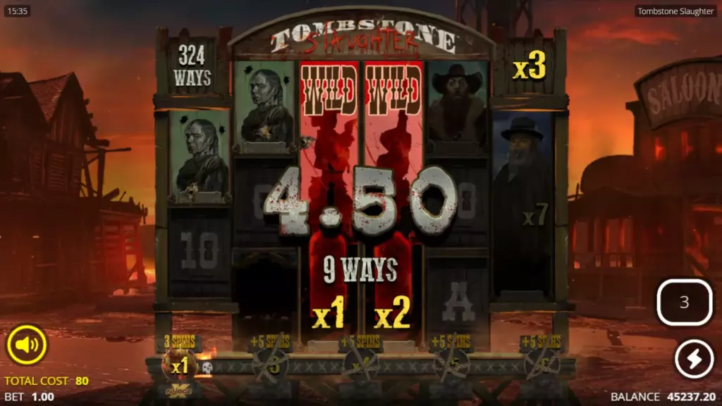 Slaughter Spins: Win Scren